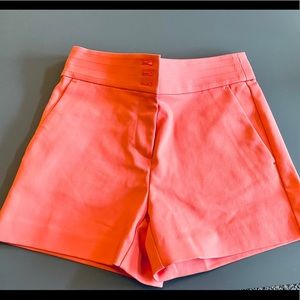 Loft High-Waisted Coral Shorts